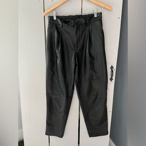 ZARA FAUX LEATHER HIGH WAIST